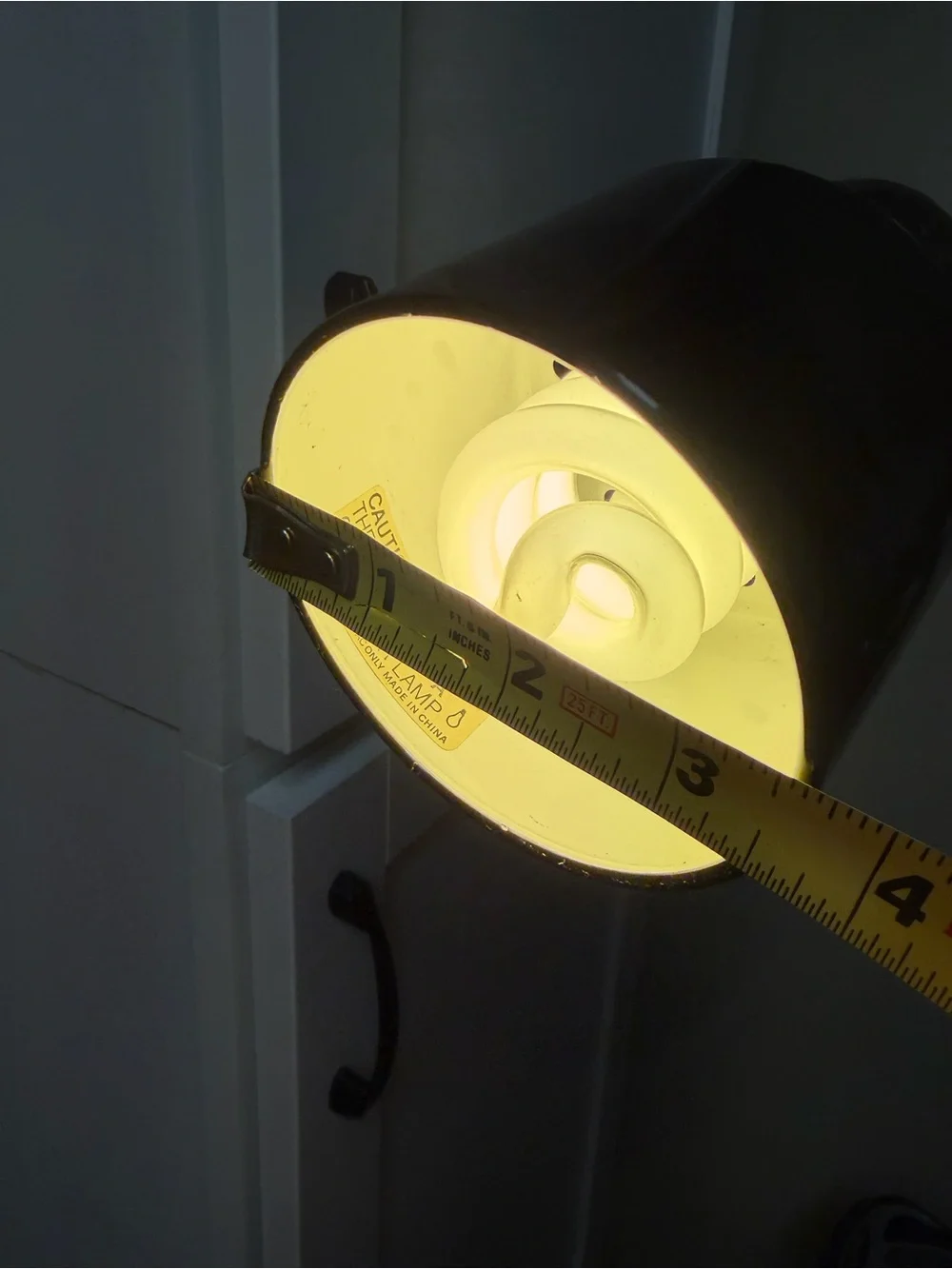 Black Adjustable Clip-On Task Lamp - Brand:
